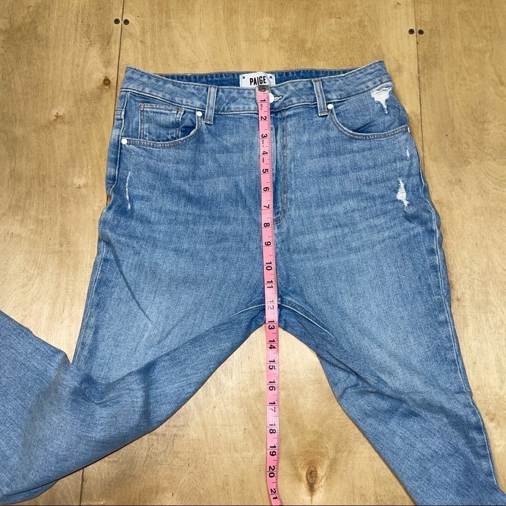 Paige Sarah Slim Ripped Hem Mako Jeans Sz 30 - Picture 8 of 9